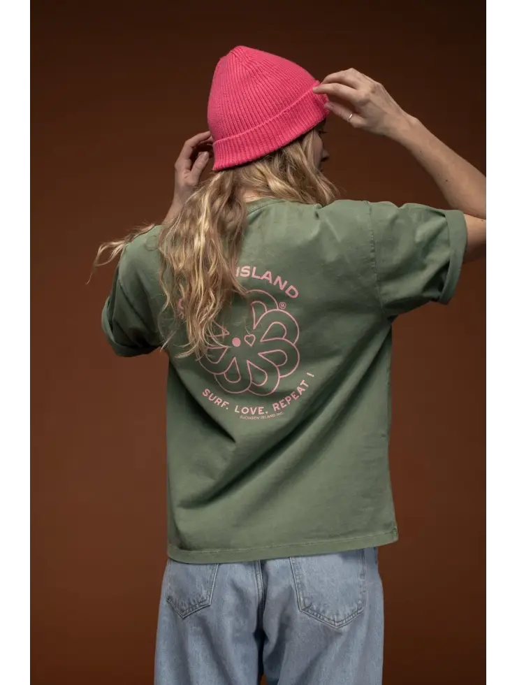 T-shirt women classic SLR green