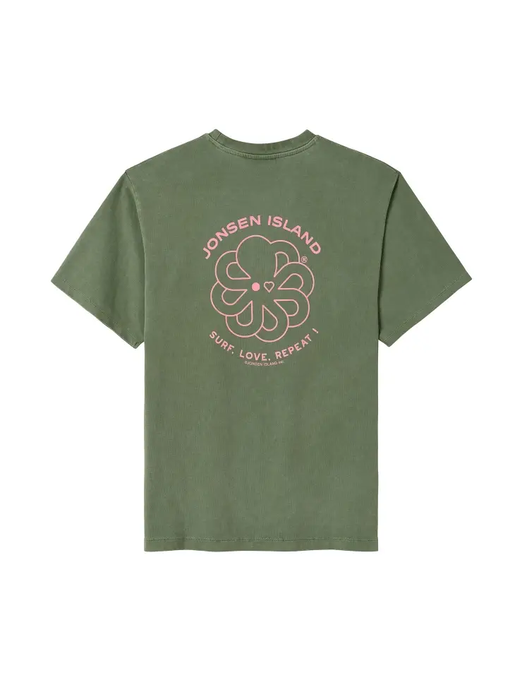 T-shirt women classic SLR green - Afbeelding 3